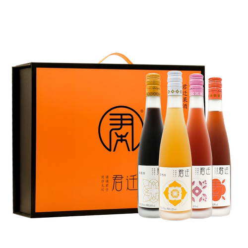 君迁果酒礼盒375ml*4瓶