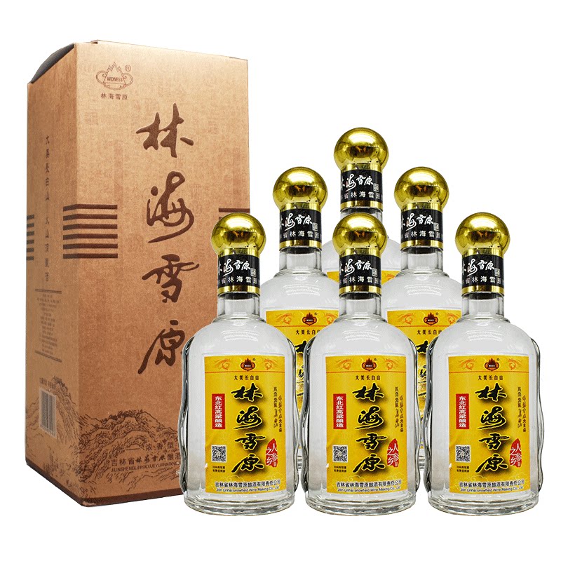 【厂家直供】林海雪原酒42度浓香型500ml*6瓶粮食白酒东北白酒