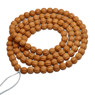 猴头手串108颗长串核桃雕刻京八棱脖挂土豪老型佛珠戴脖子的项链