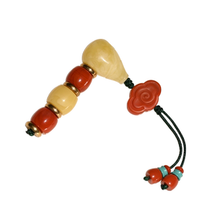 直切南红蜜蜡三通套装百香籽文玩手串星月菩提108颗配饰全套高端