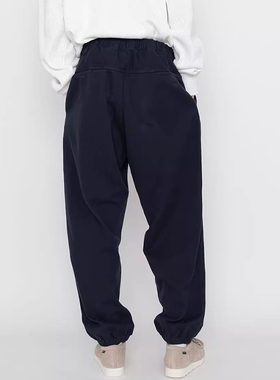 日系男女同款羊绒混纺休闲束脚长裤