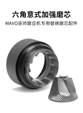 MAVO 巫师磨豆机 专用替换磨芯刀盘 六角意式磨芯 意式用磨芯