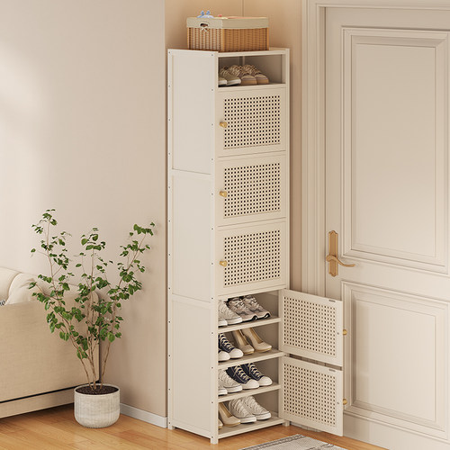 入户鞋柜新款出租房用竹小窄鞋架