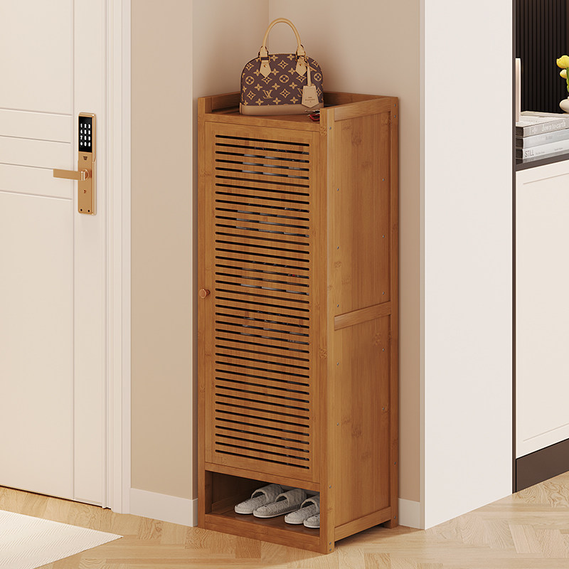 鞋架简易家用室内好看宿舍省空间收纳盒出租屋用楠竹门口小窄鞋柜,住宅家具,鞋柜,淘宝优惠券,粉丝福利购,淘宝优惠卷
