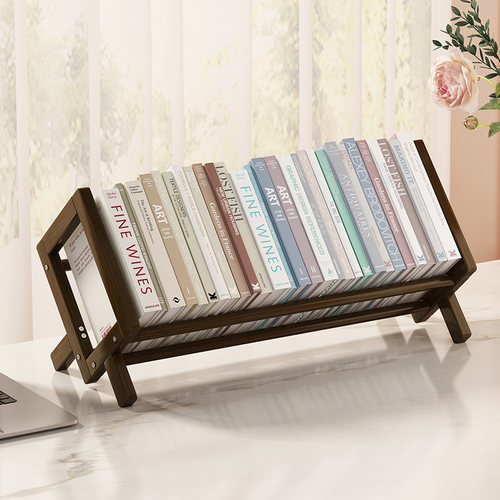 wawj楠竹CD架碟片台面盘收纳书架