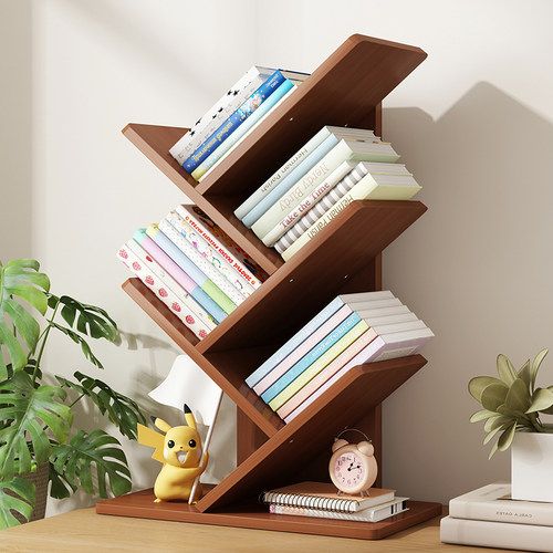 创意艺术树形书本收纳置物架子