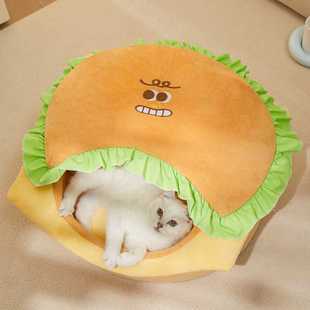 狗窝猫屋四季 猫窝冬天保暖封闭式 通用全可拆洗猫别墅猫房子宠物窝