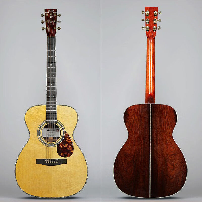 Gabriel加百列手工全单吉他风之诗 D OM 洪都拉斯玫瑰木押尾指弹