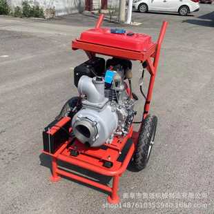 电启动抽水泵 农业浇地抽水机 汽油水泵自吸泵鲁强机械