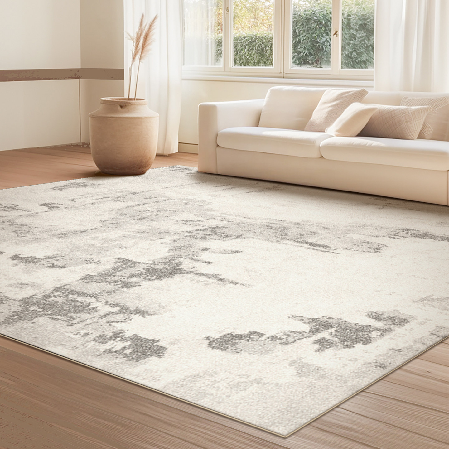 灰色客厅地毯2025新款轻奢高级感家用卧室床下地垫仿羊绒防水耐脏,居家布艺,地毯,淘宝优惠券,粉丝福利购,淘宝优惠卷