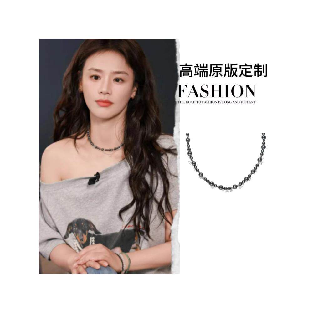 花儿与少年马思纯李沁同款星云项链女款2025新爆款高级感锁骨颈链