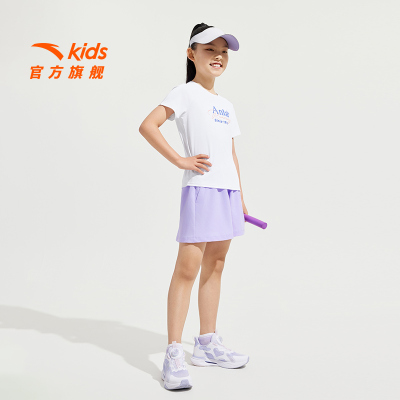 安踏儿童女童运动速干短裤