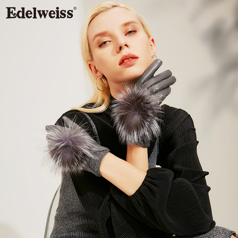 滑雪真皮秋冬季保暖骑行防风手套