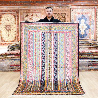 天匠卧室书房土耳其真丝无胶地毯