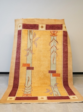 天匠166x265cm进口手工羊毛地毯卧室现代抽象简约羊毛地毯定制