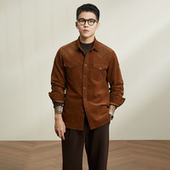 2色灯芯绒衬衫 ｜日本产面料原创高级感设计微宽松长袖 上衣男保暖