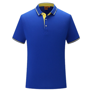 POLO衫定制工作服t恤印logo夏天翻领短袖工衣厂服广告文化衫定做