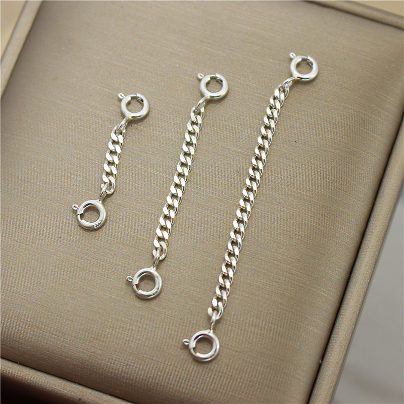 延长链马鞭链925银纯银银链加长