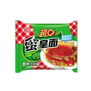 超Q蟹皇面方便面潮汕双料小吃零食蟹黄面整箱干脆速食即食面袋装