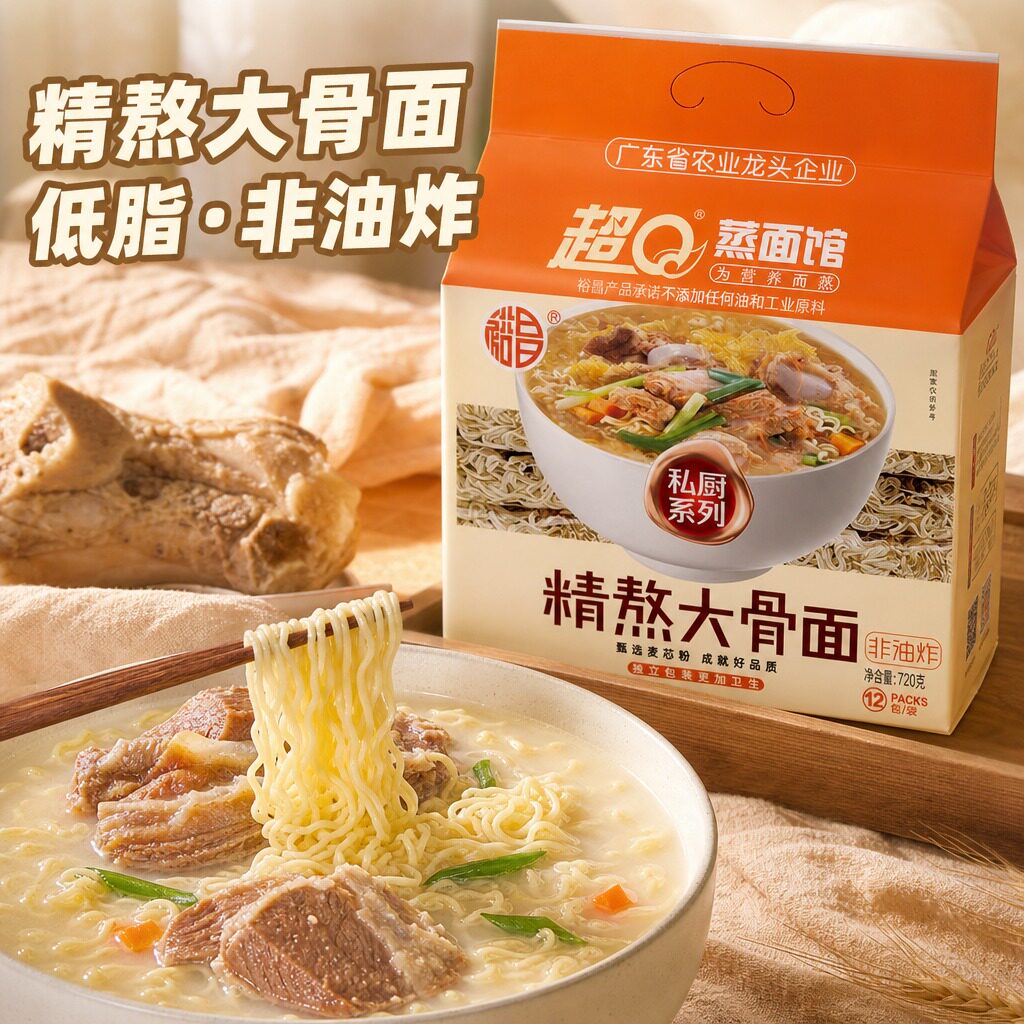 超Q商用非油炸大碗面整箱1.6kg