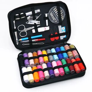 Kit with Box Piece Threa Needlework Sewing Storage Zipper