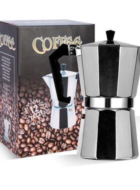 Aluminum Moka Pot Coffee Maker Octagonal Moka Coffee Maker