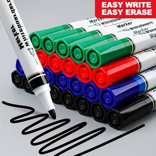 4 Colors Dry Erase Whiteboard Marker Pen Blackboard Erasable