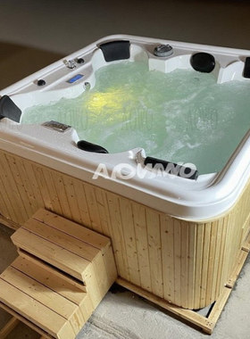 室外冲浪按摩5人大池泡澡浴盆spa泡澡池亚克力泳池jacuzzi浴缸