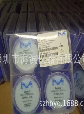 默克密理博PTFE过滤膜疏水47 mm白色光面FALP04700聚偏氟乙烯滤膜