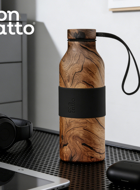 意大利contatto不锈钢保温杯男款便携手提车载水杯送男生圣诞礼物