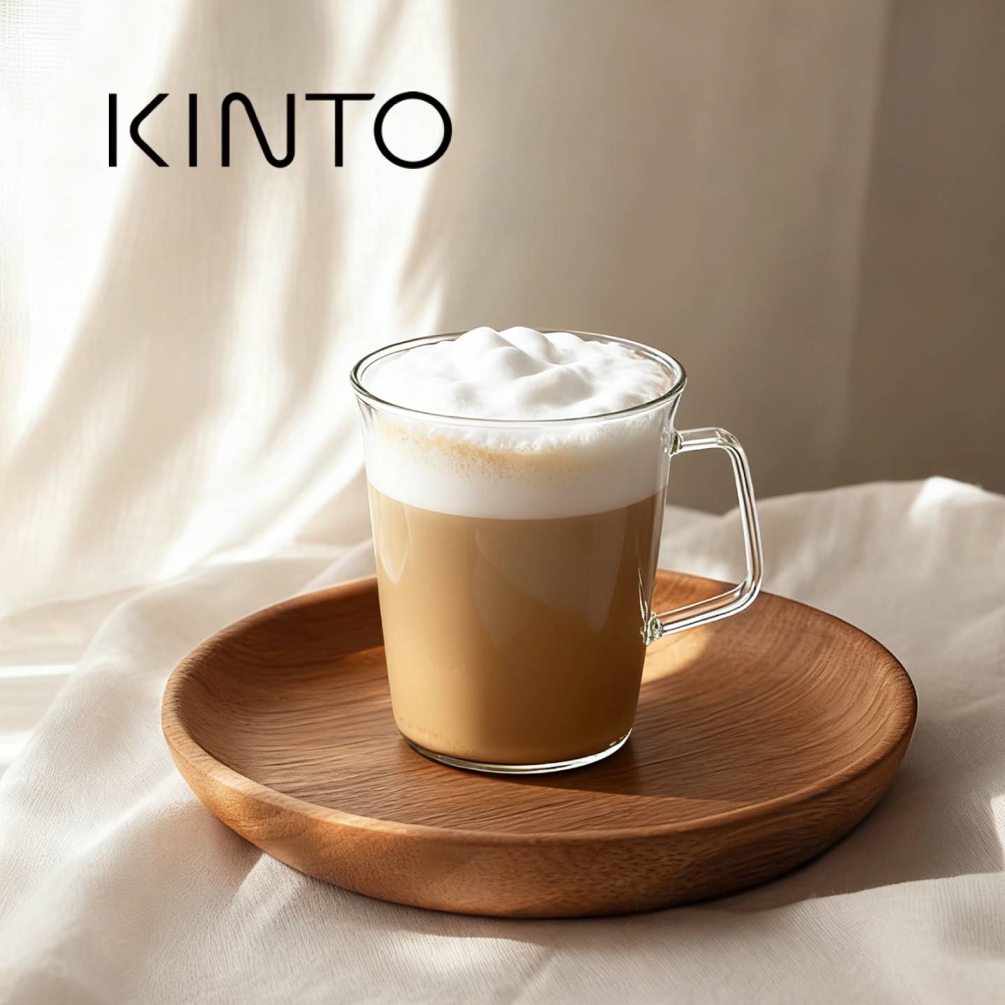 日本kinto Cast设计师款玻璃高硼硅玻璃杯咖啡杯碟日式陶瓷马克杯