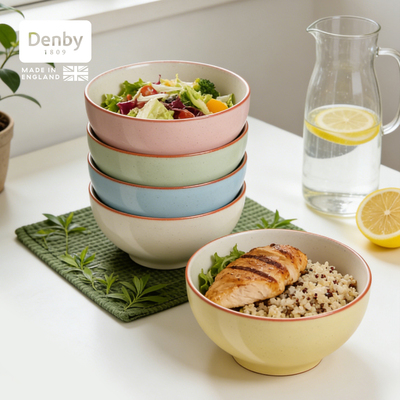 英国denby丹碧陶瓷5英寸米饭碗家用高级感菜碗沙拉碗釉下彩汤面碗