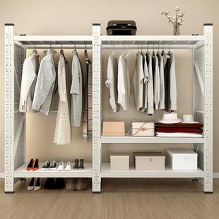 衣柜货架落地开放式多层置物架挂衣架服装店洗衣店展示收纳快递架