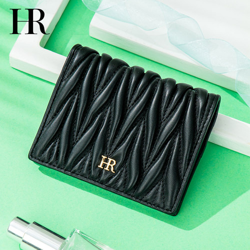 hr赫莲娜钱包羊皮革材质卡包女