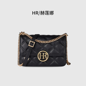 2026新款 礼物真皮hr赫莲娜包包女菱格链条包轻奢女包单肩斜挎包