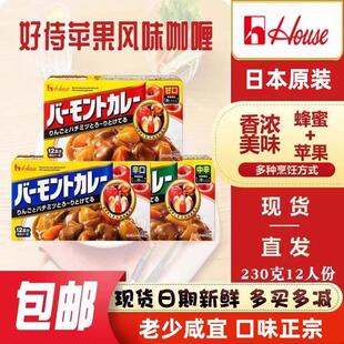 house苹果浓厚辣味原味微辣味 新日期日本进口咖喱咖喱块230g