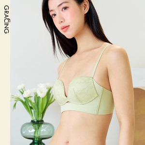 歌瑞森艺塑杯蕾丝文胸小胸聚拢
