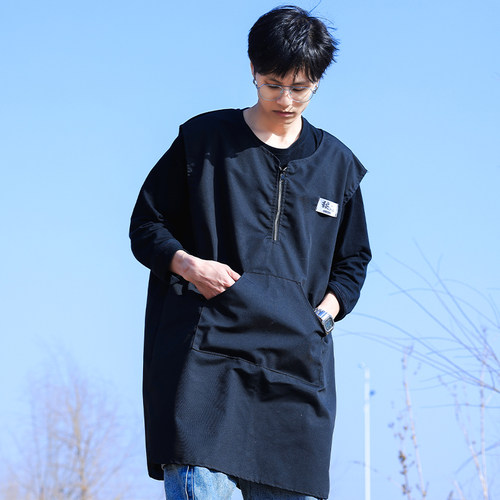 鞍小二家用厨房餐饮无袖罩衣