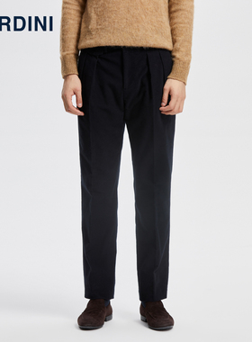 LARDINI 意大利进口男士商务便裤磨毛双褶西装裤时尚百搭休闲裤子