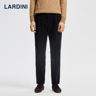 LARDINI 意大利进口男士商务便裤磨毛双褶西装裤时尚百搭休闲裤子