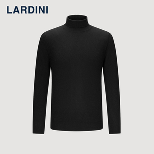LARDINI进口纯山羊绒高领针织衫商务男冬季打底毛衫休闲保暖毛衣