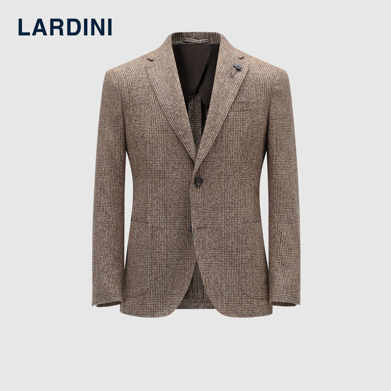 LARDINI羊驼毛羊毛法然绒西服