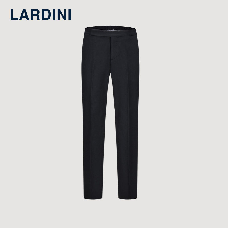 LARDINI意大利进口羊毛斜纹微弹商务休闲裤四季修身职业便裤