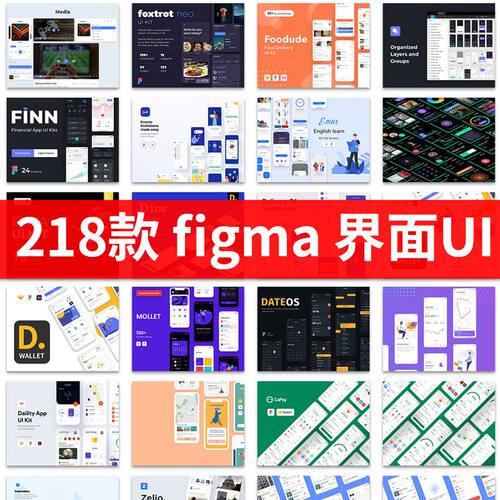 整套手机APP界面UI面试作品集figma文件设计素材UI前言趋势模板