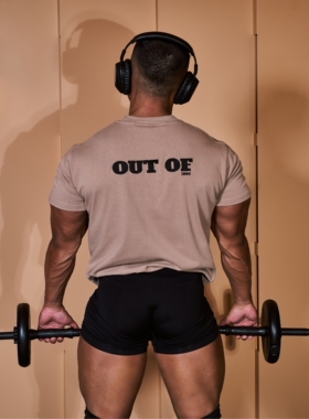 OUTOF - 款号11 重磅刺绣LOGO 工装T恤 300g粗纺工装面料