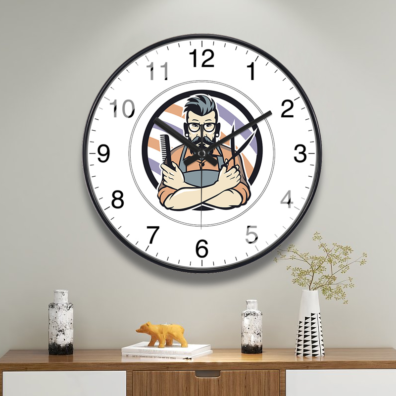 钟无艳美容美发理发店挂钟