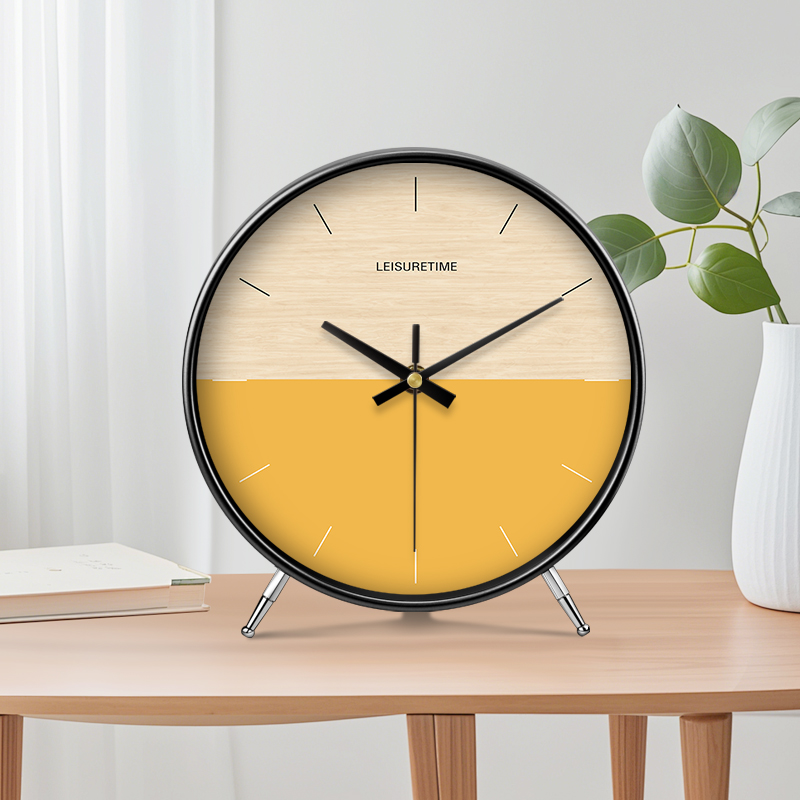简约风高级创意钟表现代新款轻奢网红客厅座钟桌面摆台式台钟时钟
