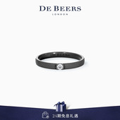 Beers 戴比尔斯 Azulea 黑金戒指 窄版 礼物