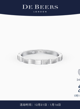 [新年礼物]De Beers RVL 18K白金戒指 1.8MM
