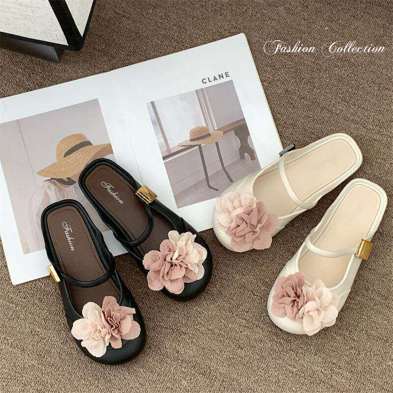 2025夏季新款潮流时尚舒适耐磨包头凉拖鞋外穿居家轻便百搭平底凉